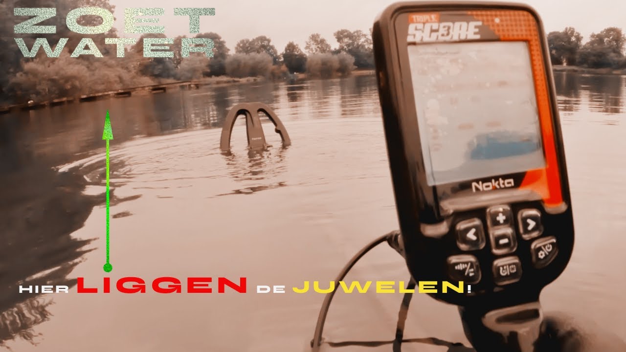 SIERADEN GEVONDEN in  ZWEMWATER!! #video #metaaldetectie #triple #score #nokta #metaaldetector