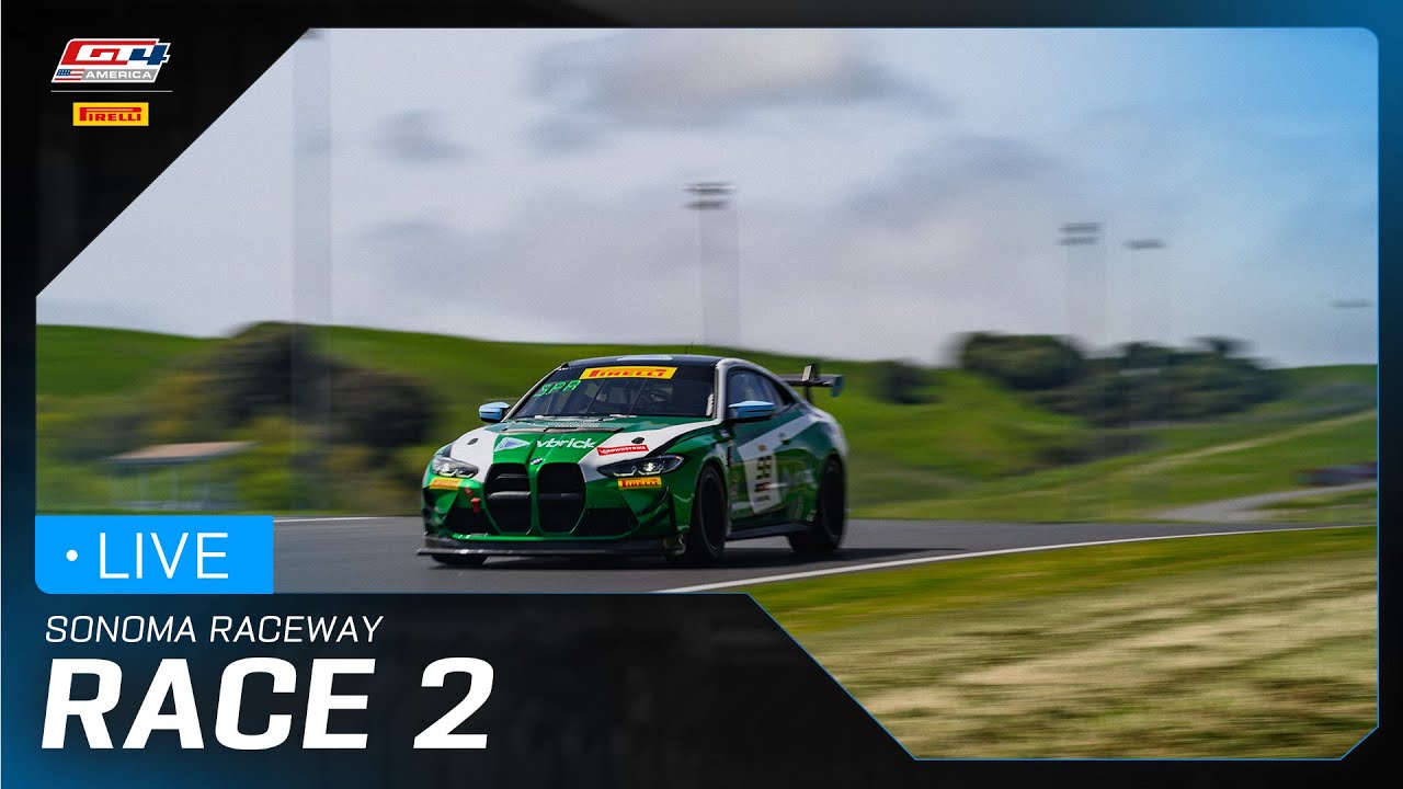 LIVE | Race 2 Sonoma Raceway | Pirelli GT4 America 2025