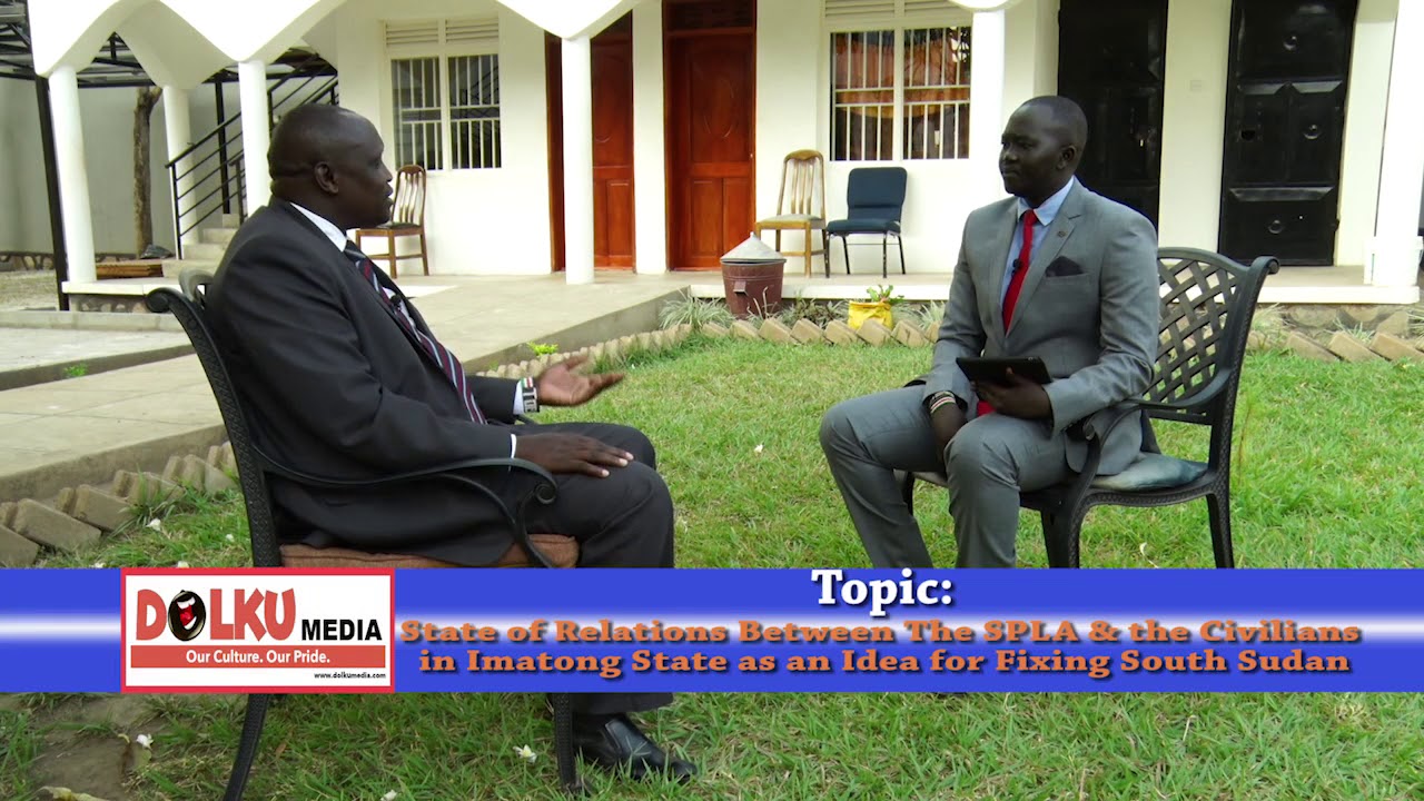 South Sudan Imatong State Gov Tobiolo Oromo on SPLA-Civil Relations