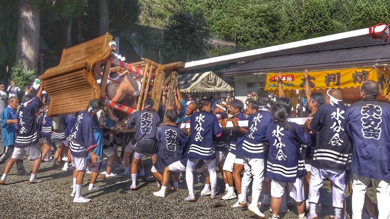 2024.7.06 勇壮! 天川村 天水分神社 夏祭り 宮入り 練り (水分会 神輿) 奈良県 吉野郡