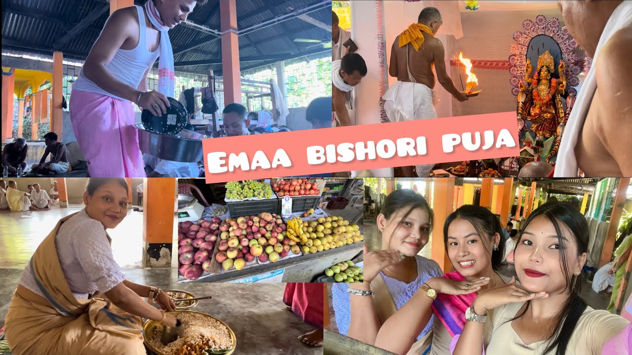 chaklai hounabu siramnine //emaa bishori puja❤️ amukfao udabasu ure
