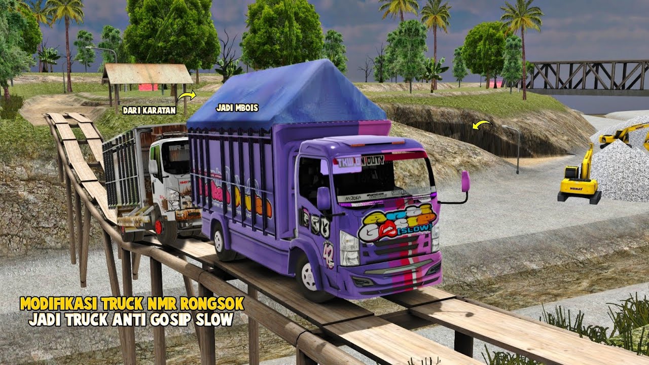 Truck NMR Karatan Kita Rombak Jadi Truck Anti Gosip[Slow] Mbois Parah😍ES Truck Simulator ID