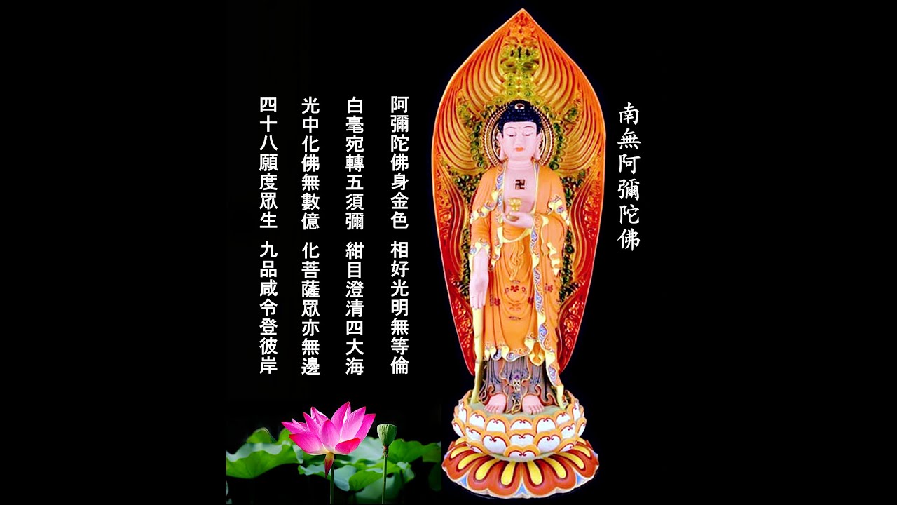 南無阿彌陀佛 佛號第六集 在影片中有佛教勵志慧語