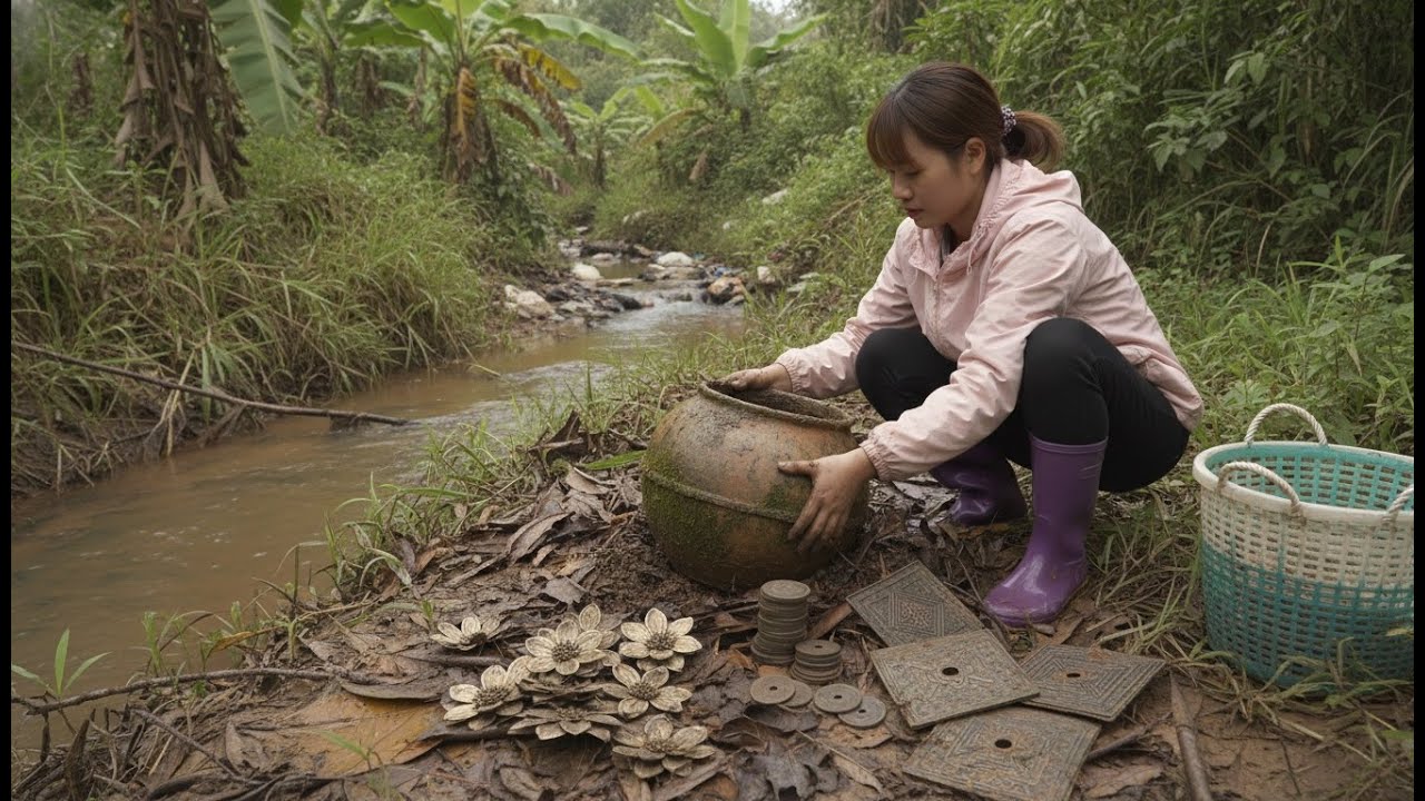 The poor girl struck it lucky and acquired many valuable antique patterned items