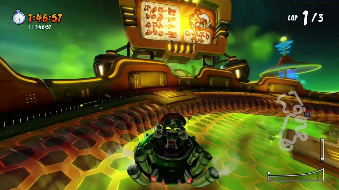 CTR Nitro-Fueled Drive Thru Danger Easter Eggs and other background secrets