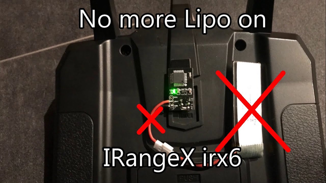 IrangeX irx6 NO Lipo Mod + 5v FlySky Trainer Port Mod
