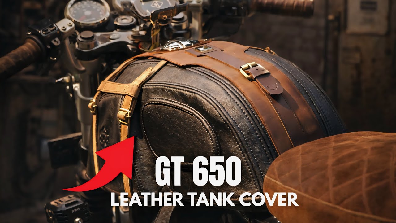 India's First Leather Tank Cover For Continental GT 650🔥