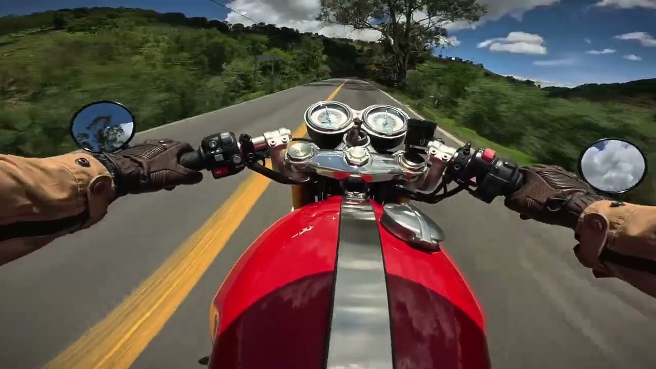 Triumph Thruxton 1200R Cinematic POV y sonido Raw. Disfruta el viaje.