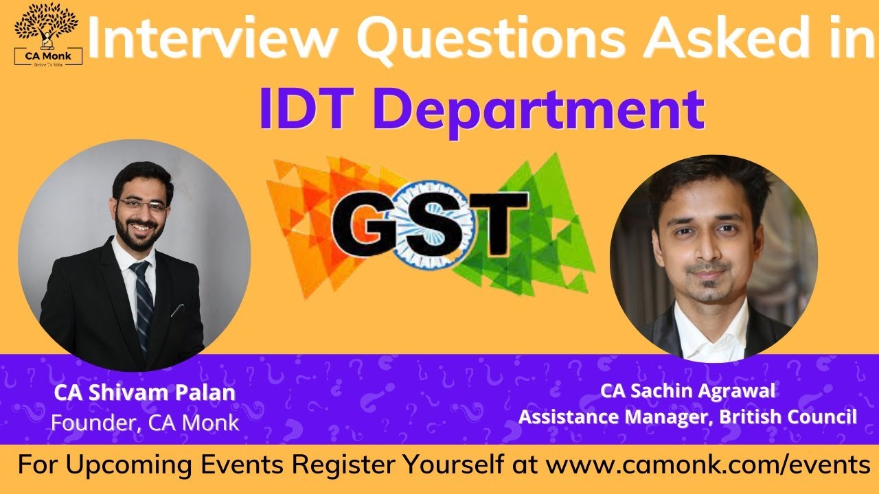 Interview Questions Asked To Newly Qualified CAs in IDT Department Interview || @CA Sachin Aggarwal