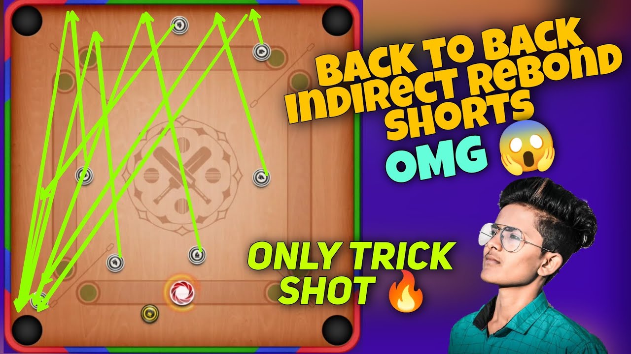 Only Trick Shot 🤯🔥 Carrom pool | back to back Indirect Shot 🔥| Mastermind shot Game play | Carrom
