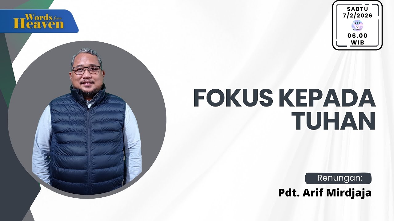 Fokus Kepada Tuhan | Pdt. Arif Mirdjaja | Diaspora TV