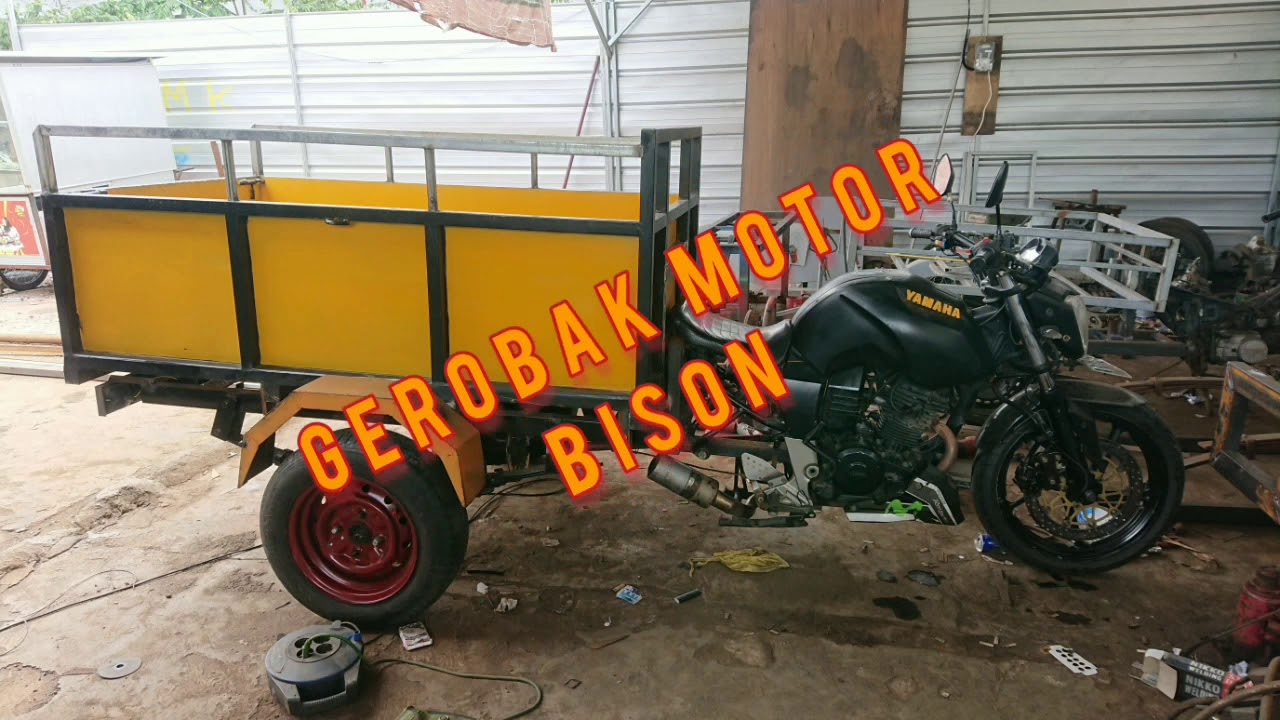 Gerobak motor bison rodatiga | motor gerobak | modifikasi motor rodatiga