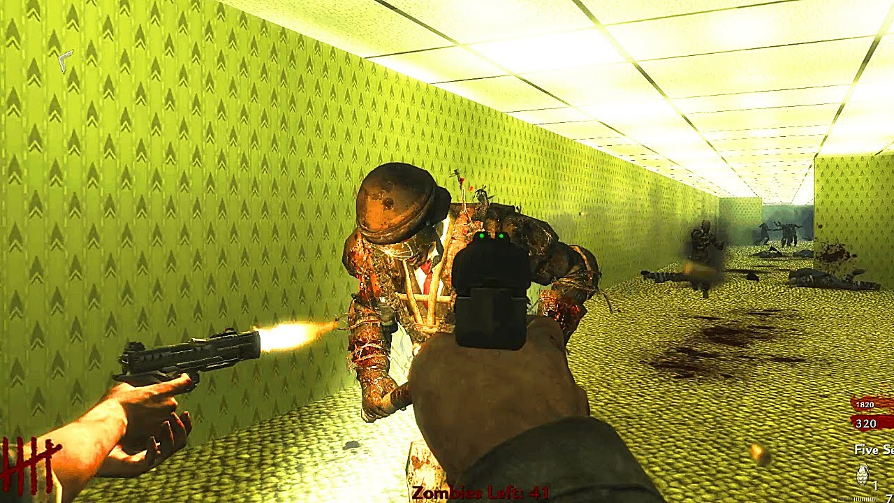 ZOMBIES TODAY | COD WORLD AT WAR - THE BACKROOMS | CUSTOM ZOMBIES | [NO COMMENTARY]
