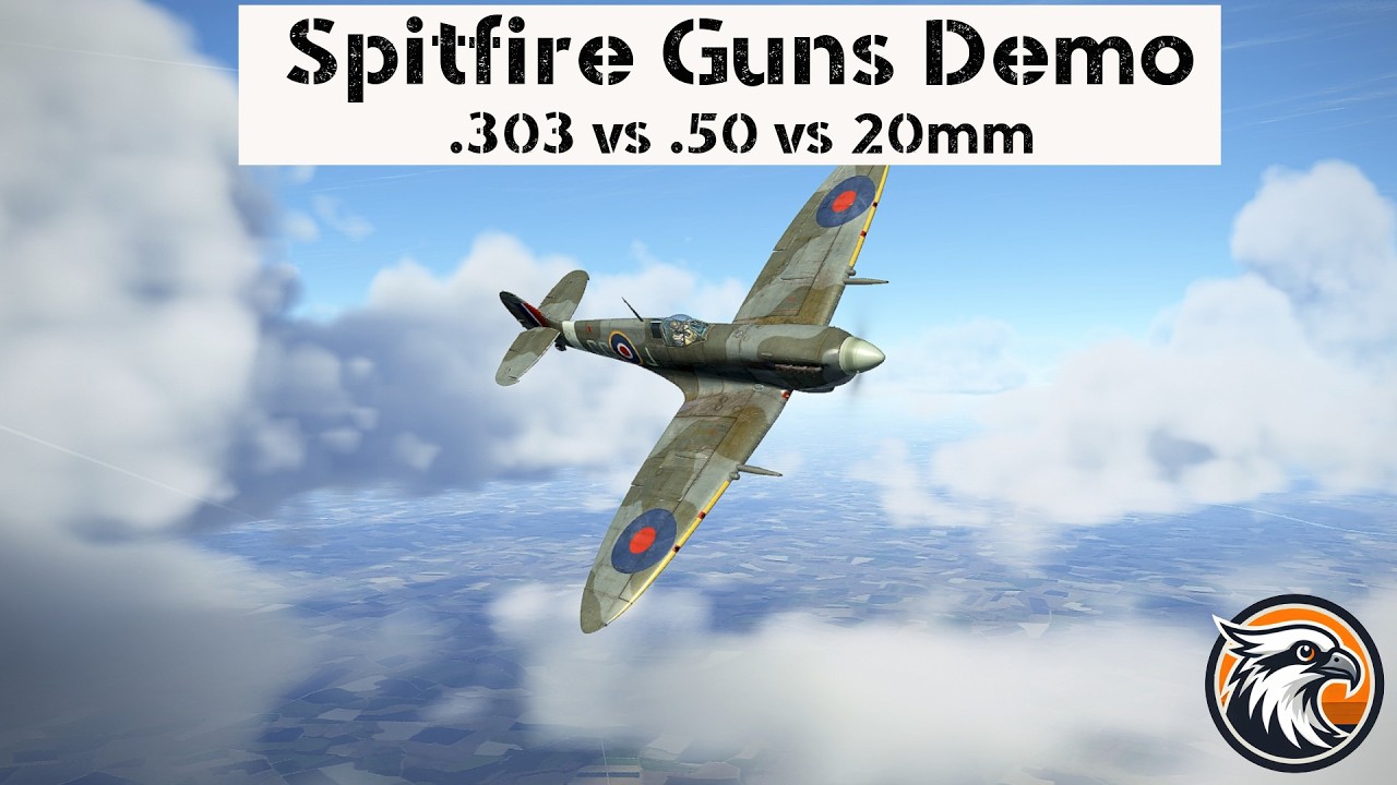 Spitfire IX: Armament Comparison (.303, .50, 20mm)