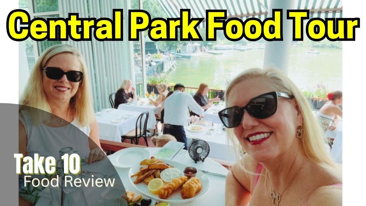 New York City - Central Park FOOD TOUR! 🍔 Double Lunching at Tavern on the Green & The Boathouse!