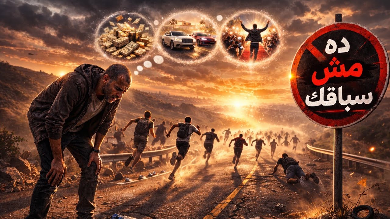 إنت مش متأخر… إنت في سباق مش بتاعك.. 