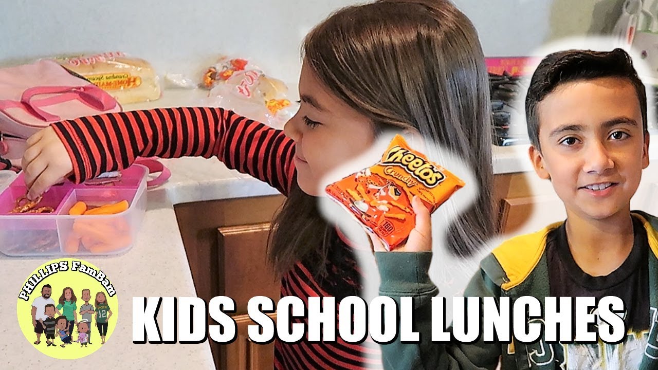 KIDS PACK THEIR OWN SCHOOL LUNCH | KIDS PACKING A BUNCH OF BENTO BOX LUNCHES | PHILLIPS FamBam VLogs