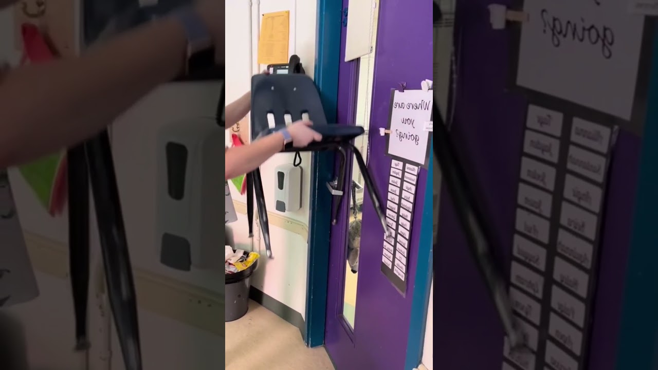 Smartest school safety hack ever 🚪