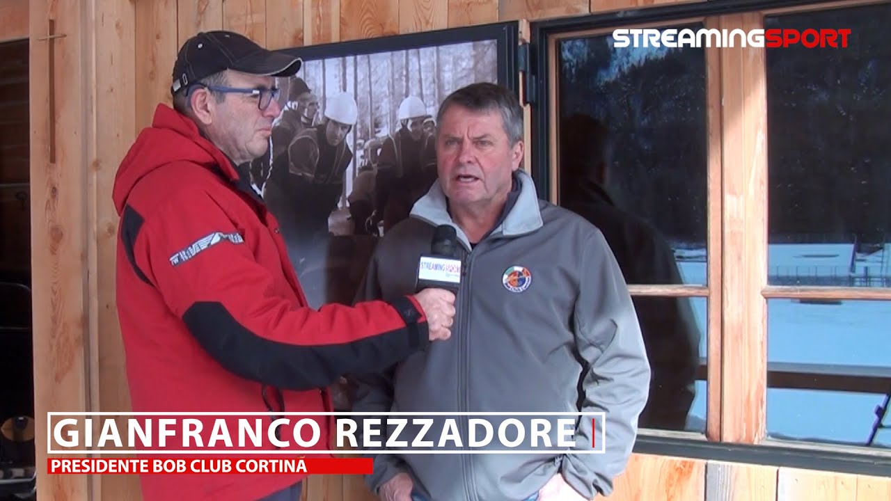 Gianfranco Rezzadore Presidente Bob Club Cortina ai microfoni di streamingsport.it
