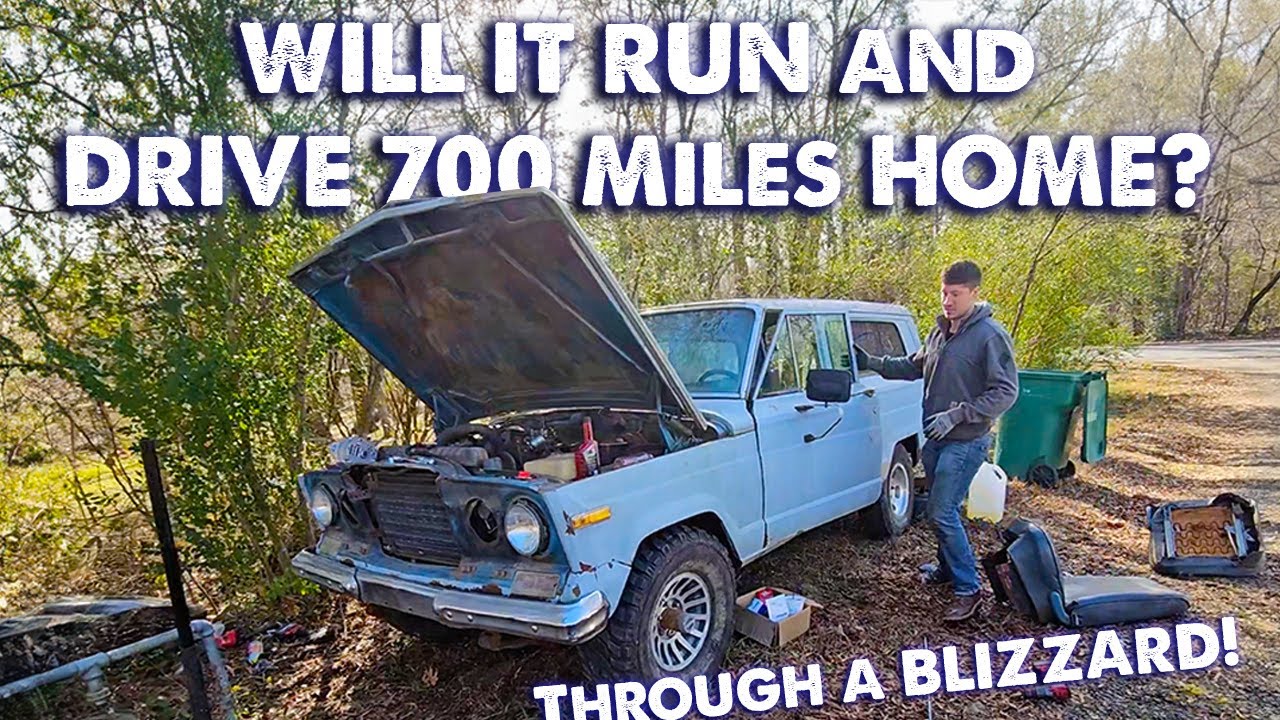 Заброшенный Jeep Chief. Проедет ли он 700 миль? Нет отопления.
