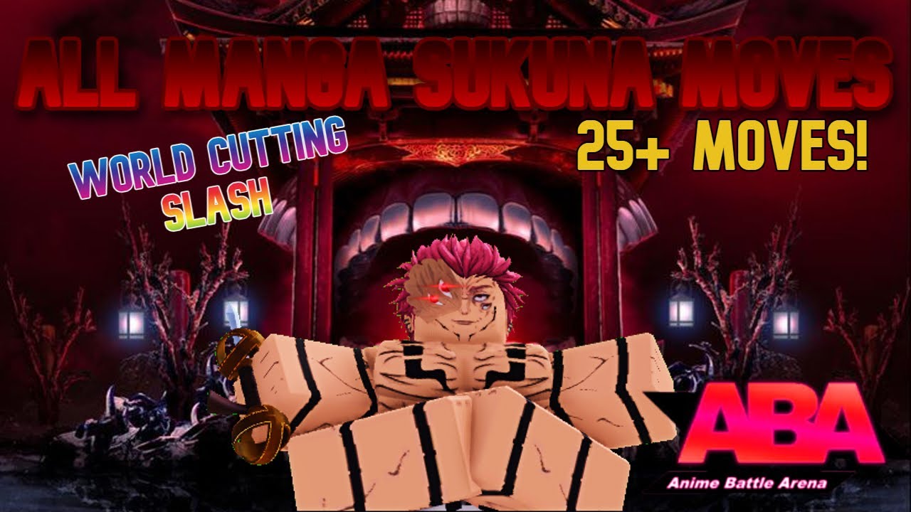 COMPLETE SUKUNA MOVESET GUIDE | ABA | Anime Battle Arena