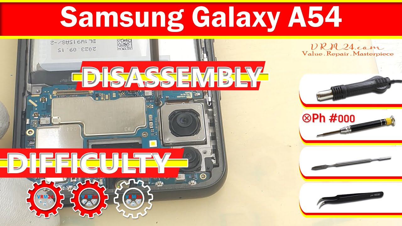 Как разобрать Samsung Galaxy A54 SM-A546 Разборка в деталях
