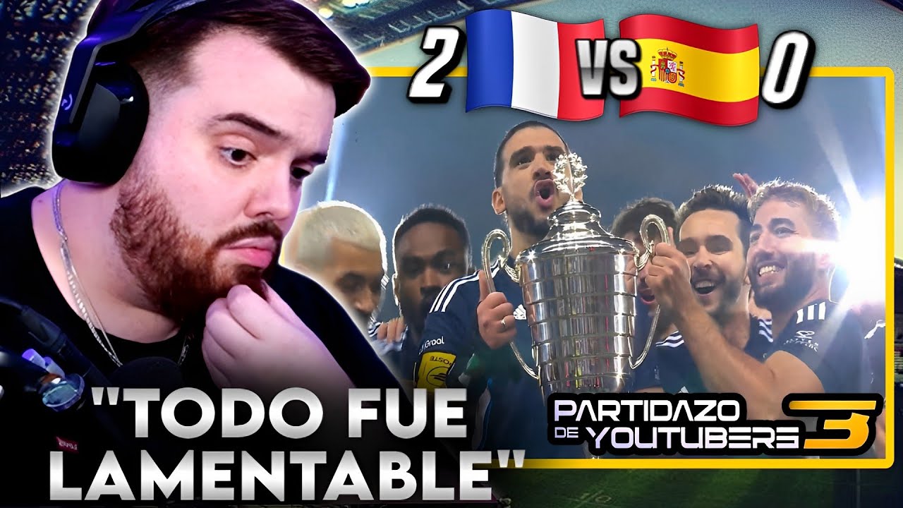Ibai Reacciona al Resumen del Partidazo de Youtubers 3 / Francia VS España / y a Clips del Partido