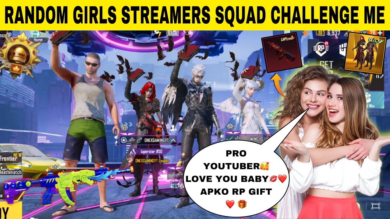 RANDOM GIRL STREAMERS😍 CHALLENGE ME FOR ROYAL PASS😱 SHOCKED AFTER SEEING MY ALL NEW SUPERCARS🥰🔥
