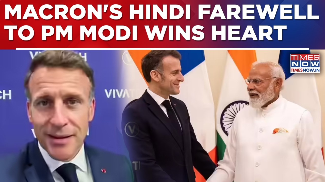 Macron's Unexpected Hindi Surprise For PM Modi Wins Heart! Watch Special India-France Moment!