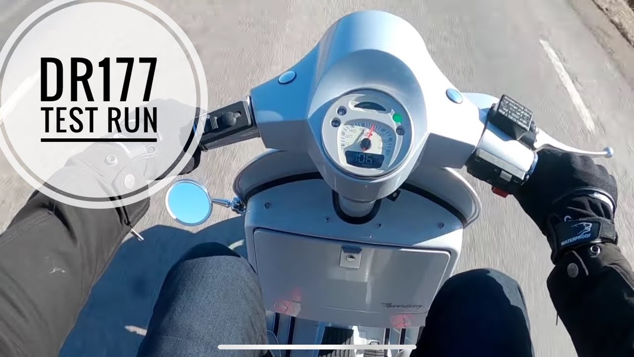 Test drive Vespa px 150 with DR177