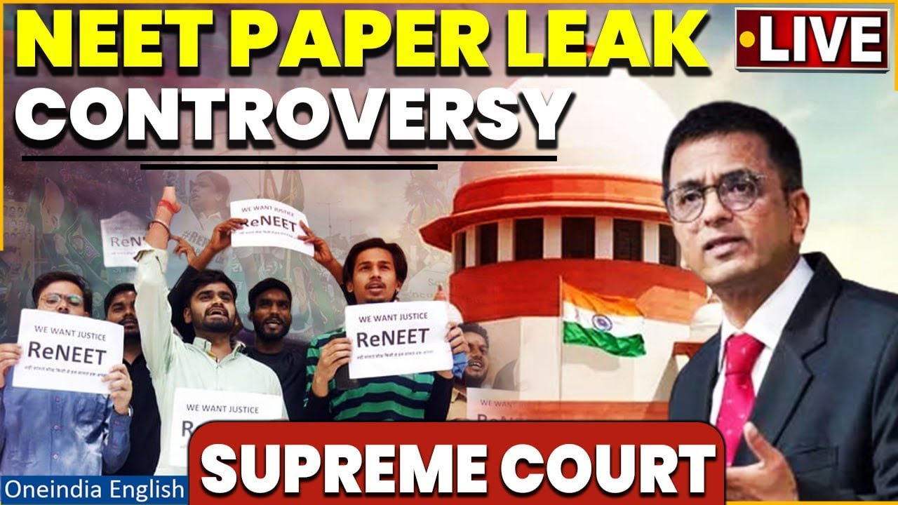 Supreme Court Hearing LIVE: NEET 2024 Paper Leak Case Hearing | CJI DY Chandrachud | Oneindia LIVE