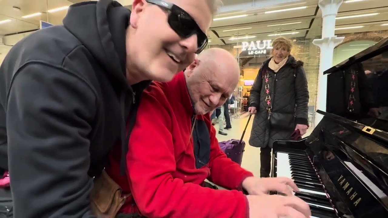 Saving The Public Piano For A Cool Blues Dude In Red