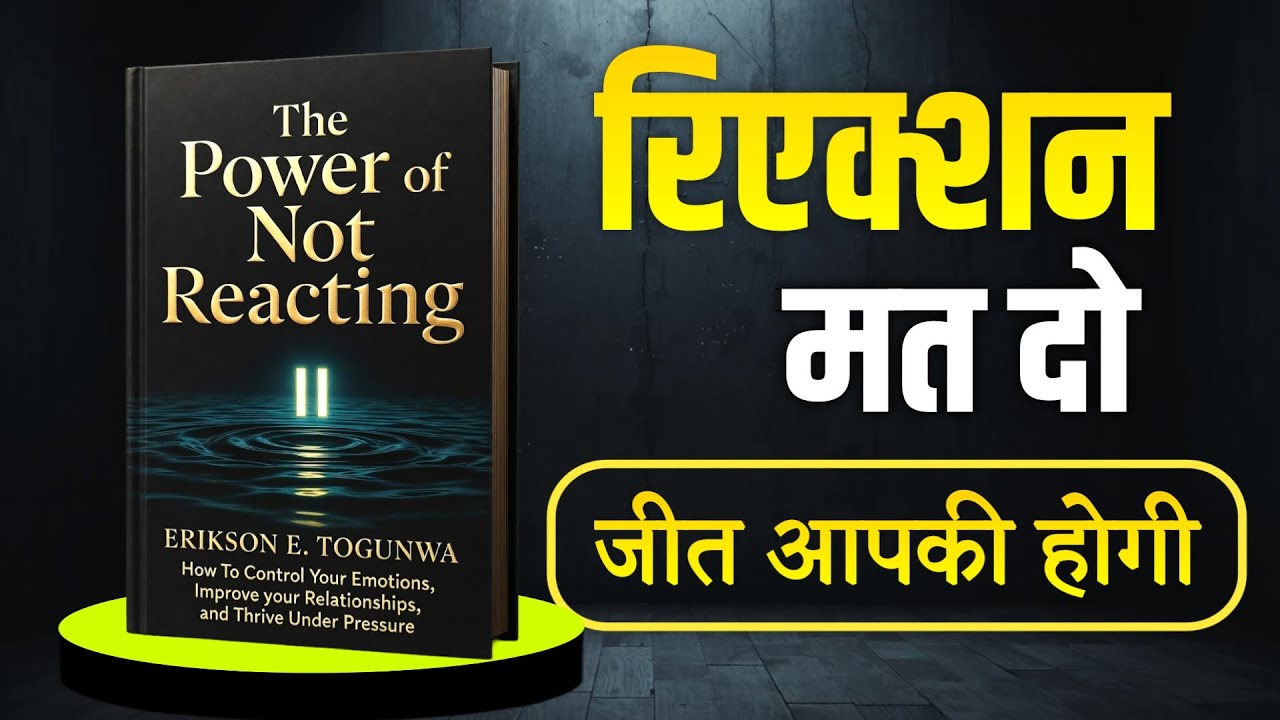 The Real Power Is Not Reacting | Book summary in Hindi |Audiobook|