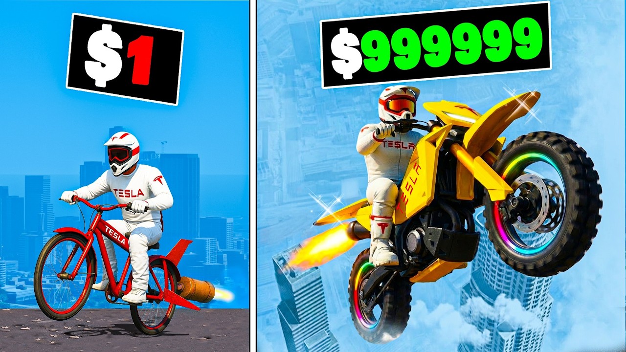 Летающий байк Tesla стоимостью от 1 до 1 000 000 долларов в GTA 5