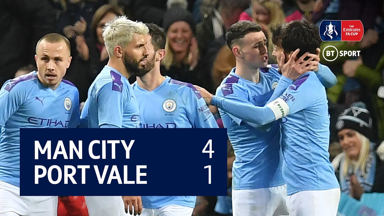 Man City vs Port Vale (4-1) | Emirates FA Cup highlights