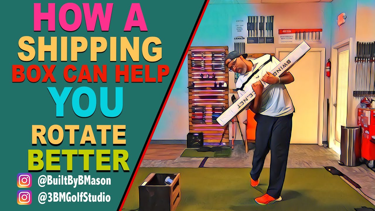 Master Your Golf Swing Rotation With An Unconventional Shipping Box Drill