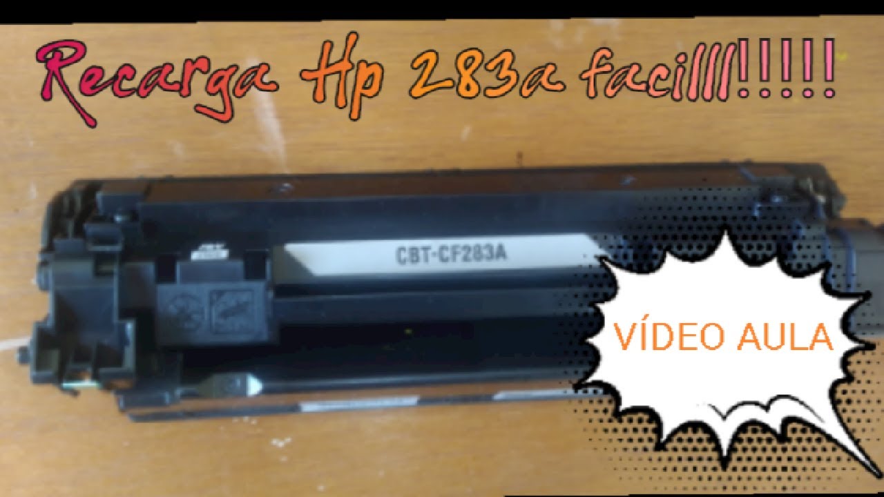 como fazer Recarga de Toner HP 83A CF283A - HP M127FN M125 M201 video aula
