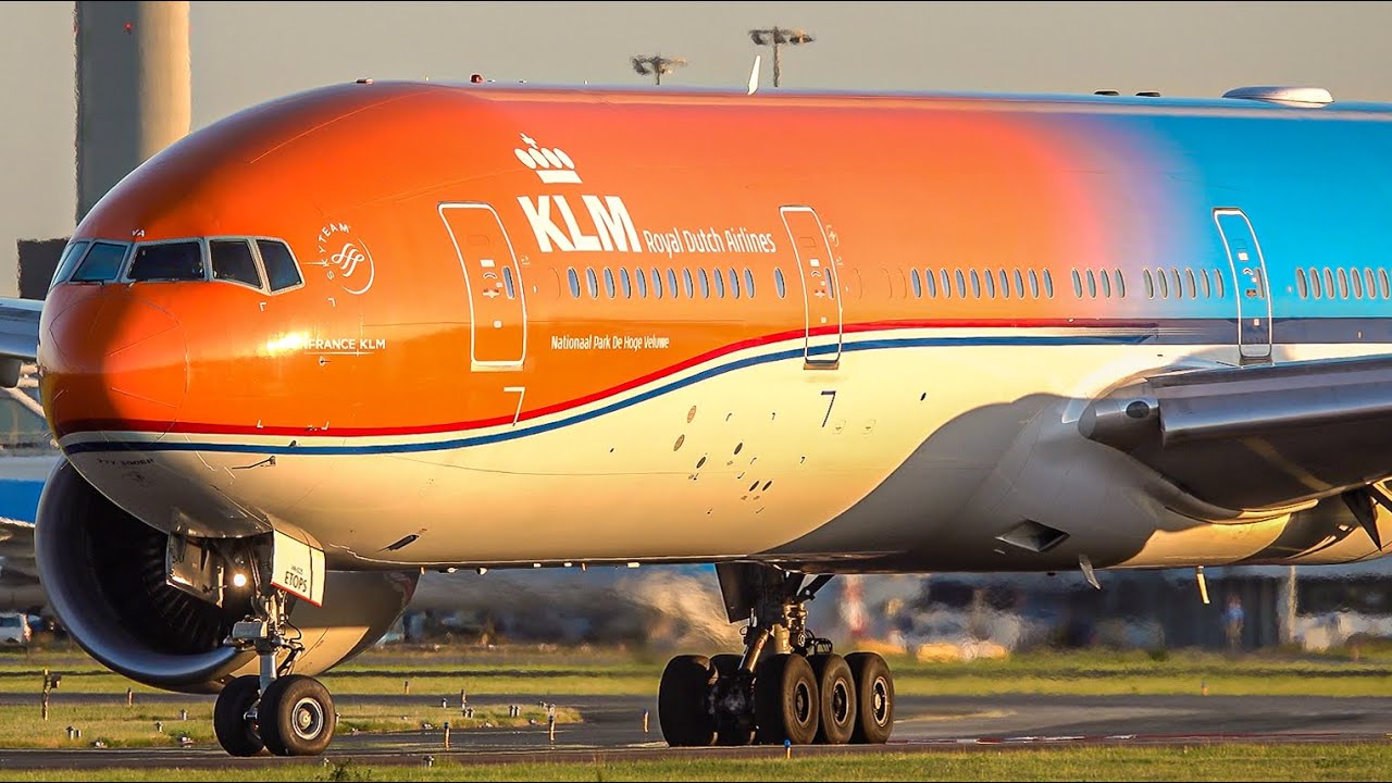 17 MAGICAL Golden Hour Landings & Takeoffs at Schiphol 🌅 | Sunset Plane Spotting!