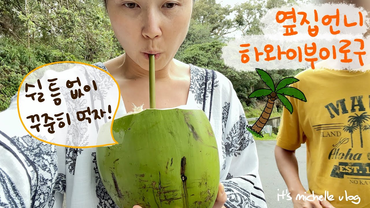 하나로드 9시간 투어하고 동굴 탐험하며 끊임 없이 먹는 여행🥥ㅣ눈물과 감동의 에어비앤비🌺ㅣ마우이 필수 코스인 마마스 피쉬 하우스 먹방🐟ㅣ동네 백수삼촌 드디어 등장😻