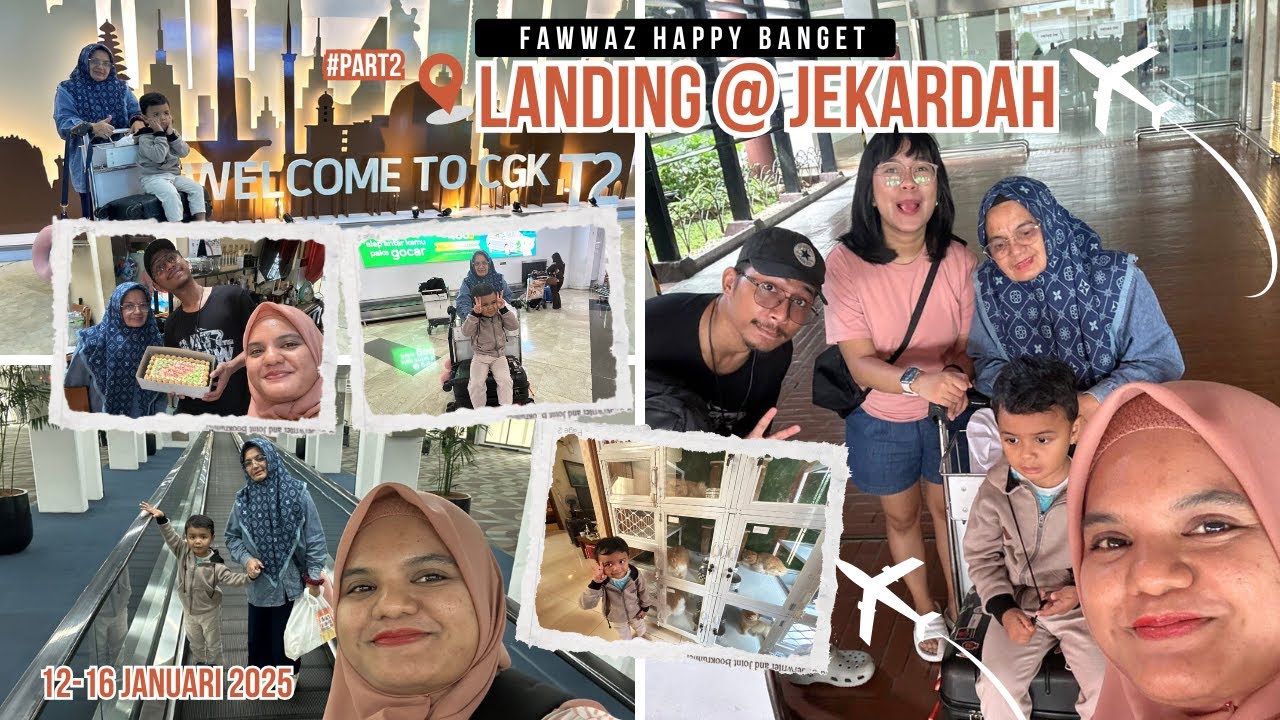 LANDING @JAKARTA DIJEMPUT ONTI CIKA & OM FAHRY #soeta #naikpesawat #pertamakali #balita3tahun