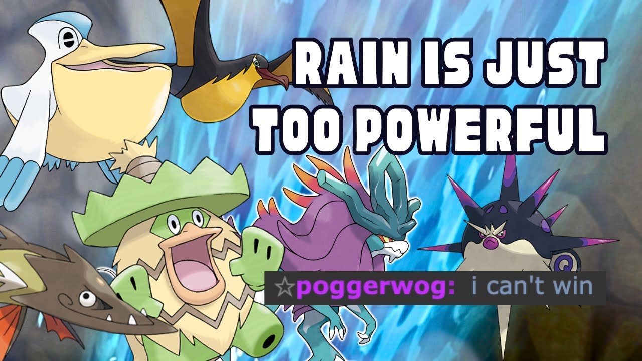 Rain Is TOO POWERFUL - OU Rain Team Pokemon Showdown
