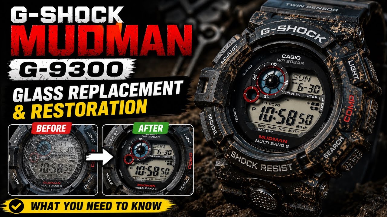 Replacing G-Shock Mudman Glass | What You Need to Know