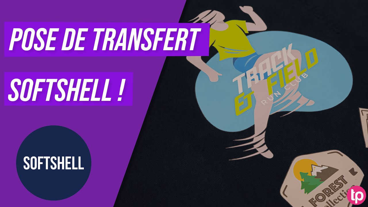 POSE DE TRANSFERT SUR VESTE SOFTSHELL