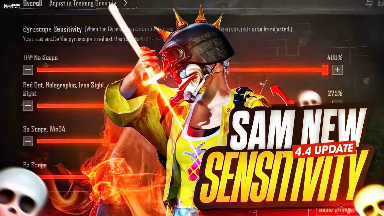 BGMI 4.4 Update Best Sensitivity 🔥 Zero Recoil for All Devices (Gyro & Non-Gyro)
