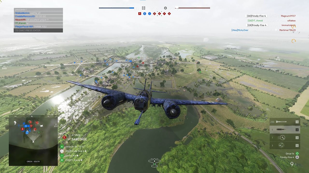 Ju88-C Bomber | Twisted Steel Map | 51-0 | Battlefield V Full Game No Commentary