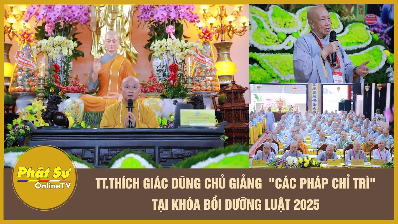 TT.Th&iacute;ch Gi&aacute;c Dũng chủ giảng  