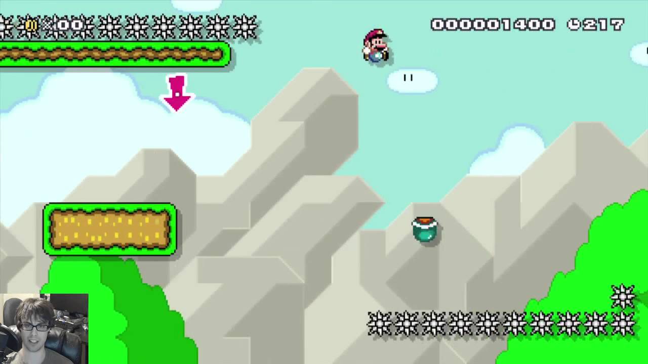 Super Mario Maker - Blind Kaizo Race #3: Running With Scissors