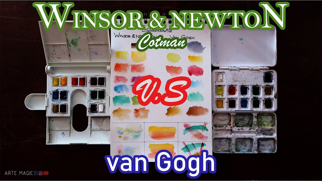 Winsor & Newton Cotman VS van Gogh ACUARELAS