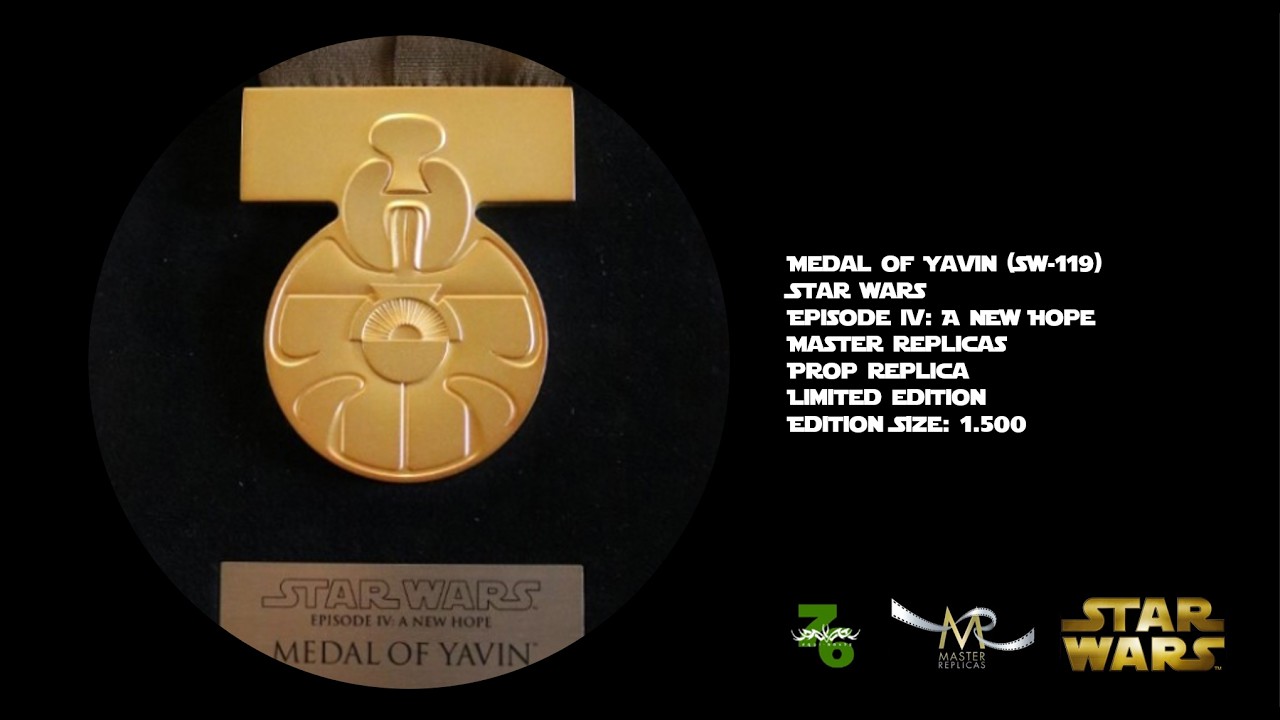 [Master Replicas] Star Wars Medal Of Yavin Limited Edition SW-119 ANH Prop Replica #shorts #ff