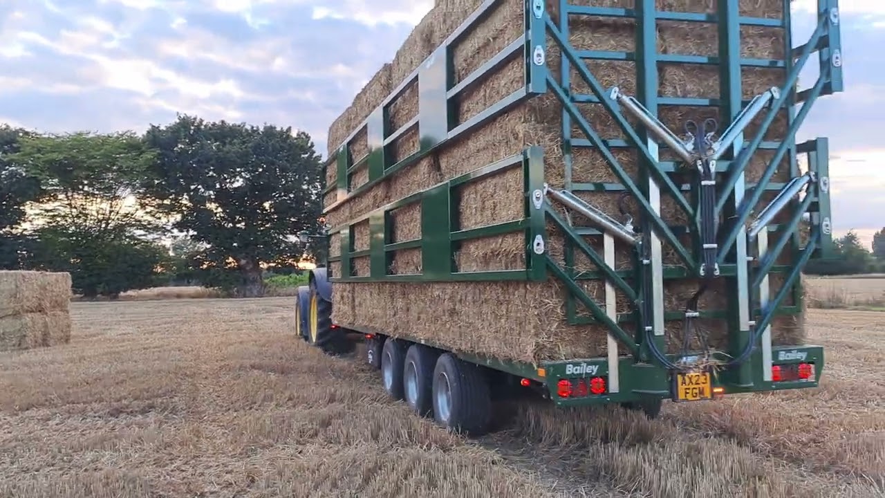 1 of our new bailey straw trailers in action (32 4×3s.24 4×4s)
